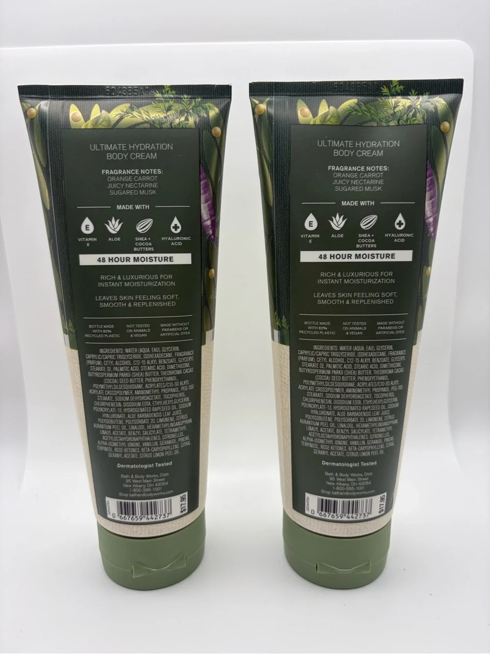Bath & Body Works Carrot Charm Body Cream - Green & Purple Accents